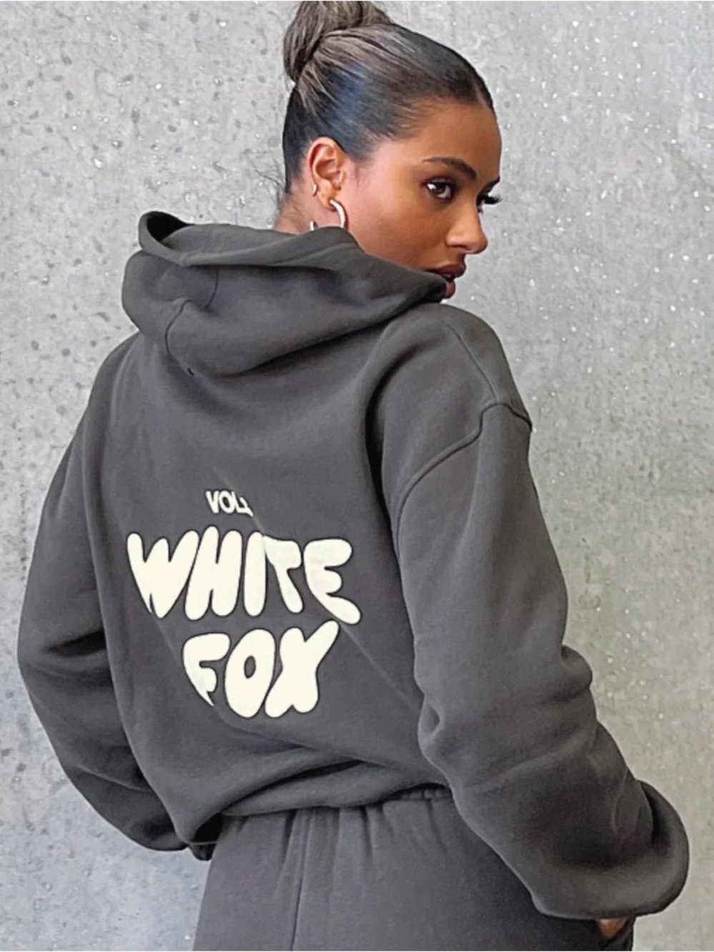 Look 👀- White Fox Vol.3 Charcoal Graphic Hoodie - Fantastic Closet!